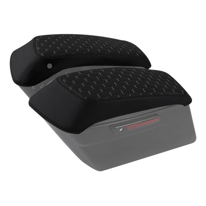 Black White Hard Saddlebags Lids Covers For Harley Electra Street Glide 14-23 22