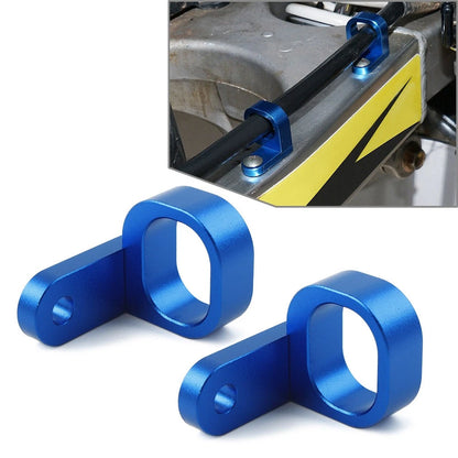 1 Pair Rear Brake Line Hose Clamp Aluminum For Suzuki DRZ400SM 2005-2022 Blue
