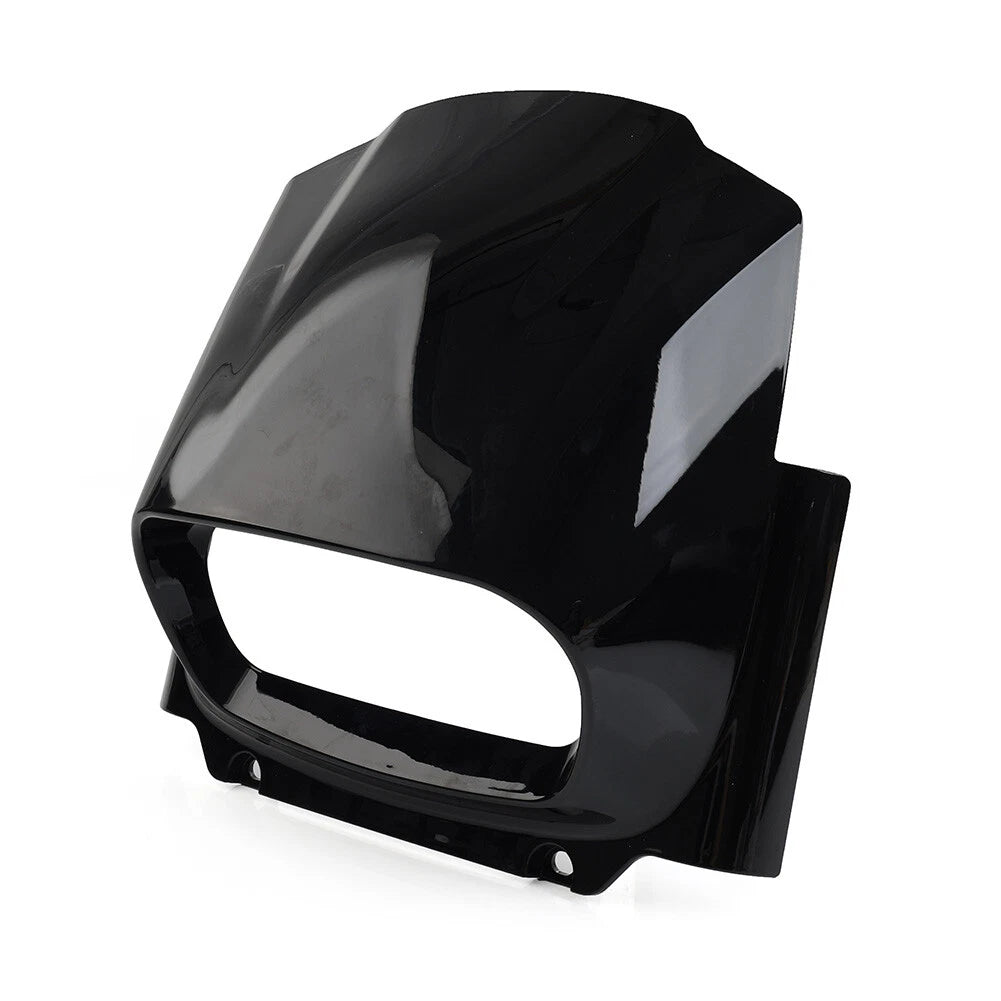 Front Headlight Fairing Mask Cowl For Harley M8 Softail Fat Bob FXFB 18-22 Black