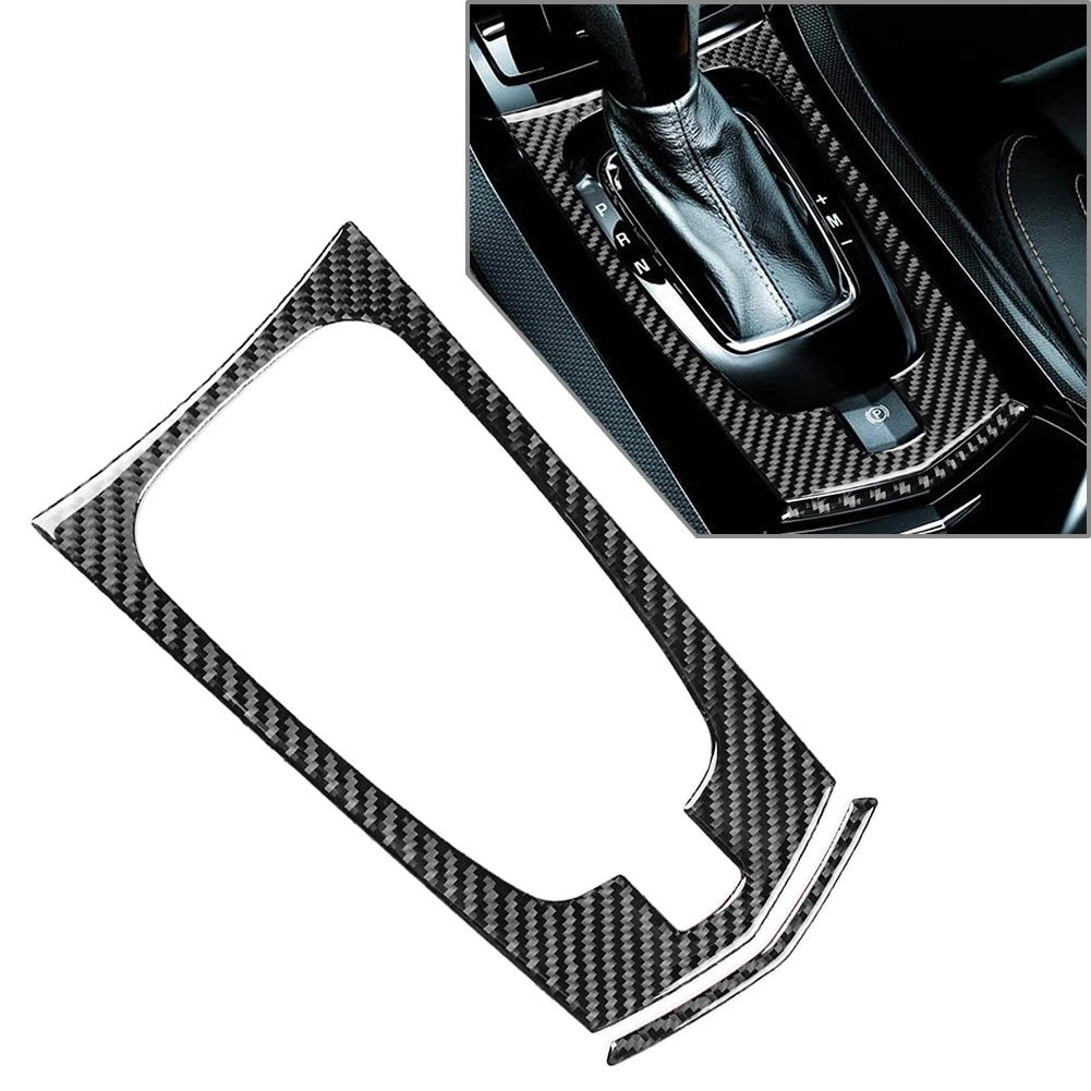 Carbon Fiber Center Gear Shift Interior Cover Trim For Cadillac CTS 08-13 Black