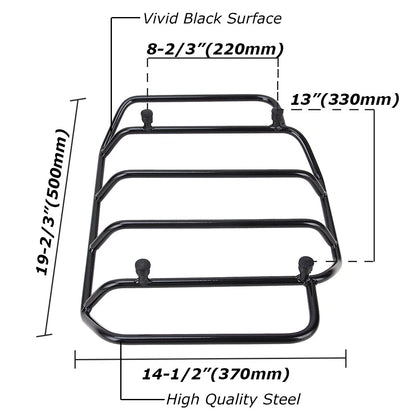 Tour Pack Pak Top Chopped Razor Trunk Luggage Rack For Harley Touring 1988-2019