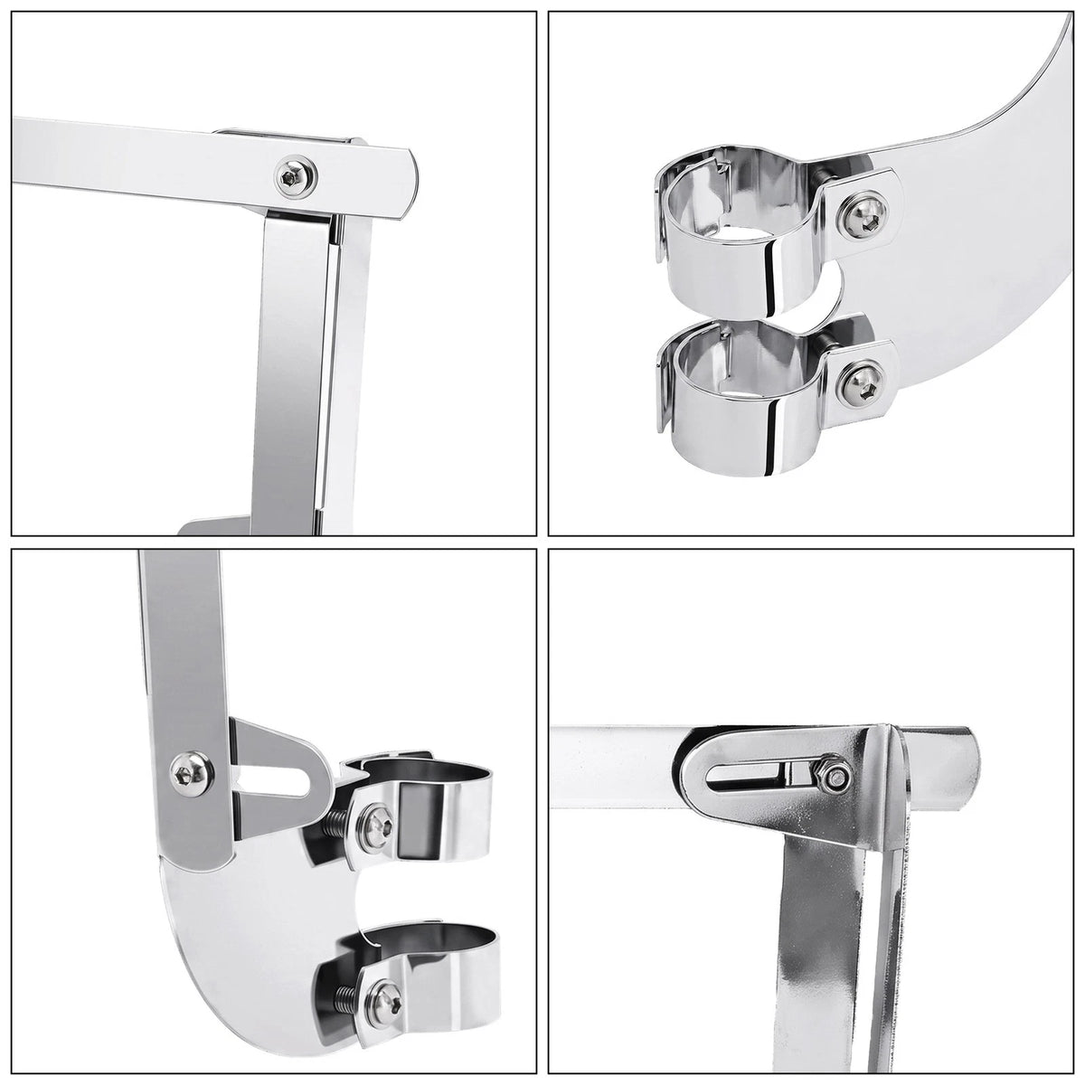 39mm Windshield Screen Bracket Fit For Harley Sportster XL883 1200 Dyna Chrome