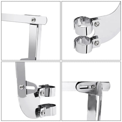 39mm Windshield Screen Bracket Fit For Harley Sportster XL883 1200 Dyna Chrome