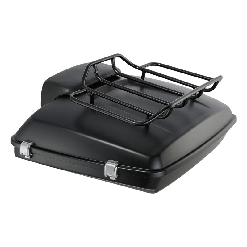Matte Black Razor Trunk Backrest Pad Top Rack Fit Fit For Harley Touring 2014-Up