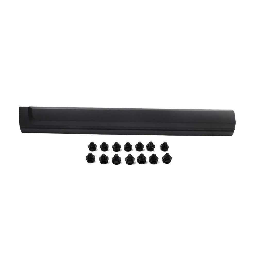 Door Body Left Side Molding Trim Inlaid Strip Black Front For Land Rover LR3 LR4