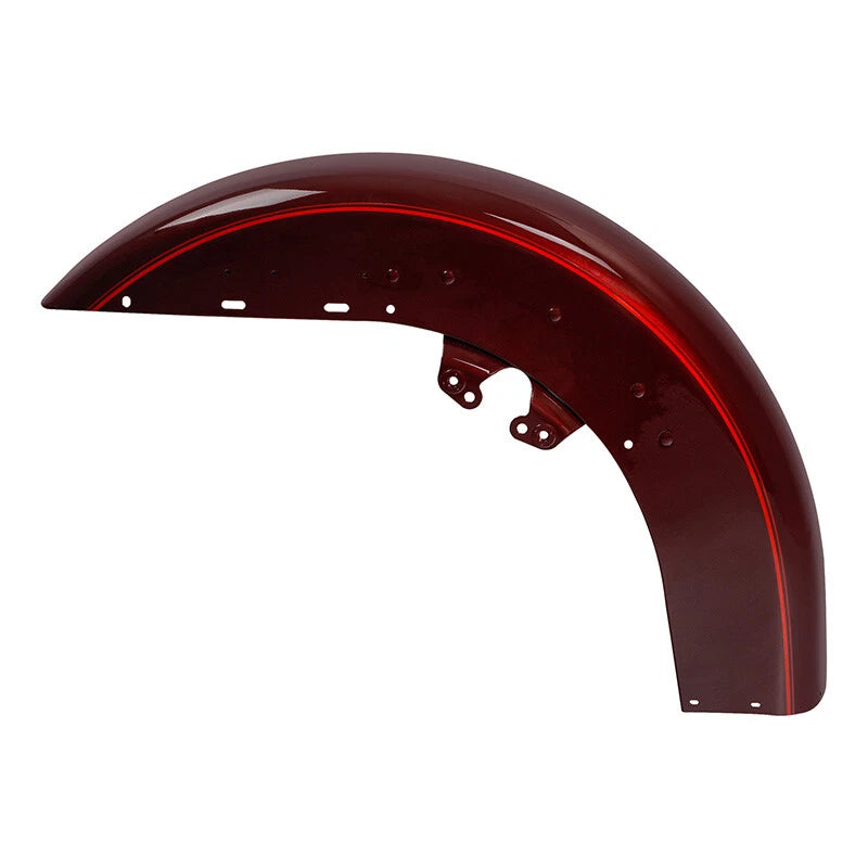 Front Fender Fit For Harley Touring Road King 2014-2024 23 Mysterious Red Sunglo