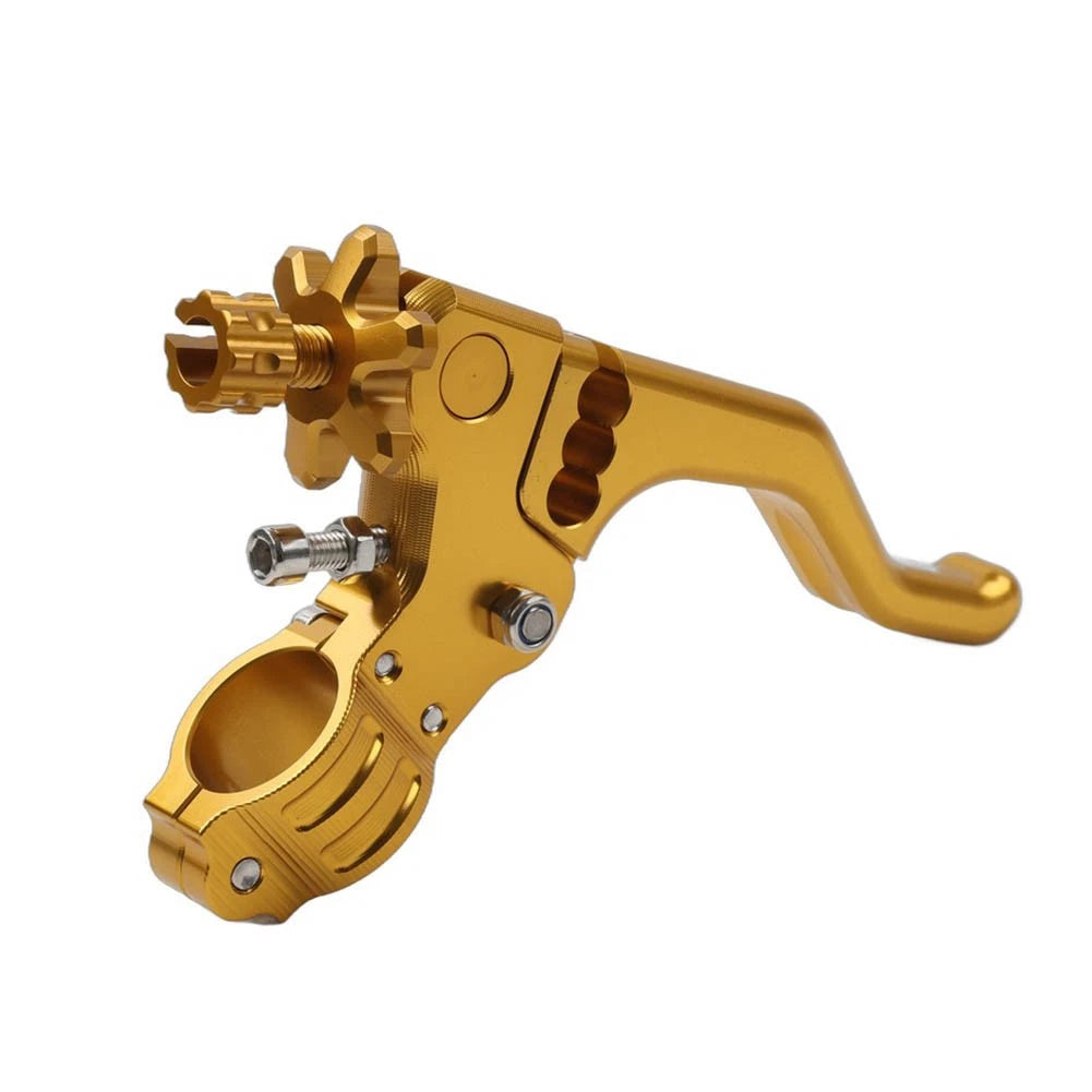 Stunt Clutch Lever Performance Cable Pull 7/8 1 Finger Universal Motorcycle Gold