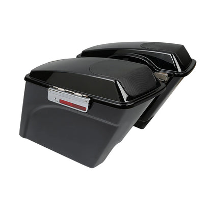 5" Stretched Saddlebags 5x7" Speaker Lids & Rear Fender For Harley Touring 09-13