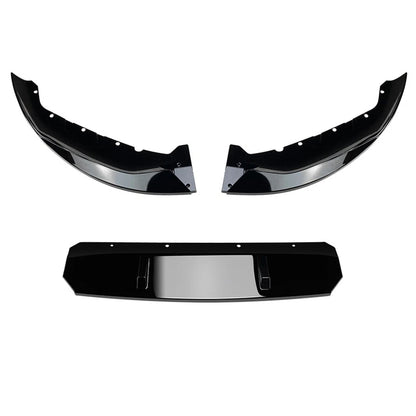 Front Bumper Lip Splitter Black ABS For BMW 5 Series G30 G31 G38 M Sport 2021-22
