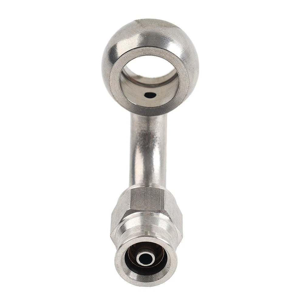 Stainless Steel 10.2mm 3/8 Eye Banjo Hose Ends AN-3 90 Degree Brake Motorcycle