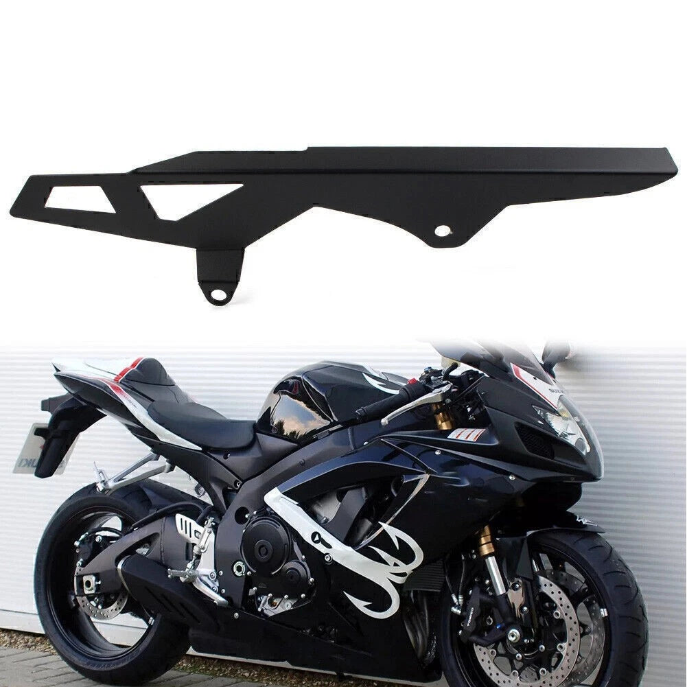Rear Chain Guard Cover For SUZUKI GSXR 600/750 2006-2010 Billet Aluminum Black