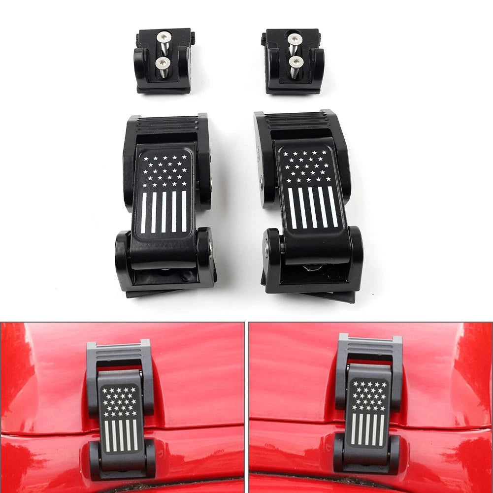 Engine Hood Latch Locking Catch Buckle For Jeep Wrangler JK JL JT