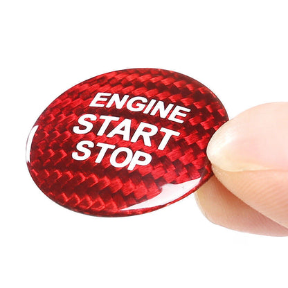 Engine Start Stop Button Cover For LEXUS IS250 350 2006-2013 Carbon Fiber Red
