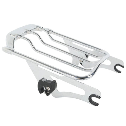 Sissy Bar Passenger Backrest Luggage Rack For Harley Electra Street Glide 09-Up