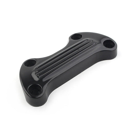 For Harley Sportster Softail Dyna 1" Handlebar Riser Top Clamp Cover Black