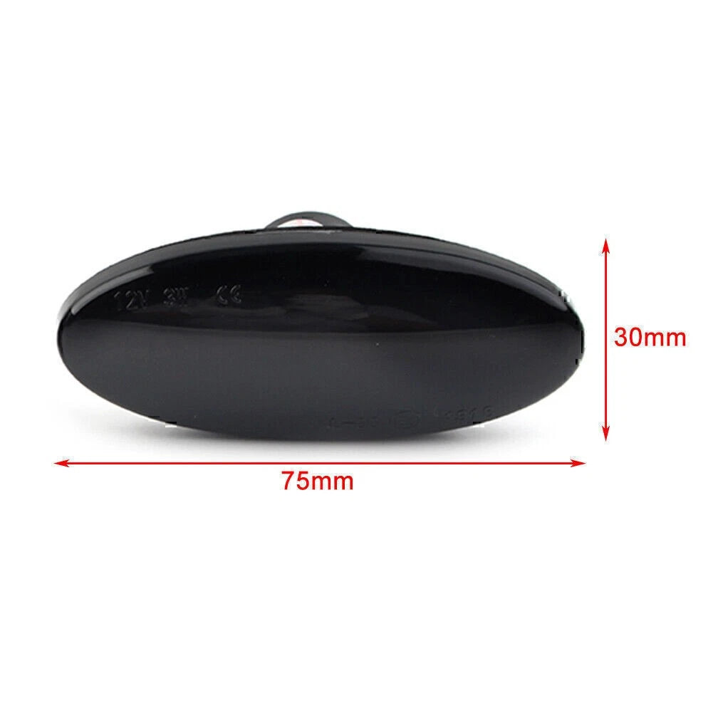 2pcs LED Side Marker Turn Signal Blinker Light For Nissan Qashqai Juke Xtrail