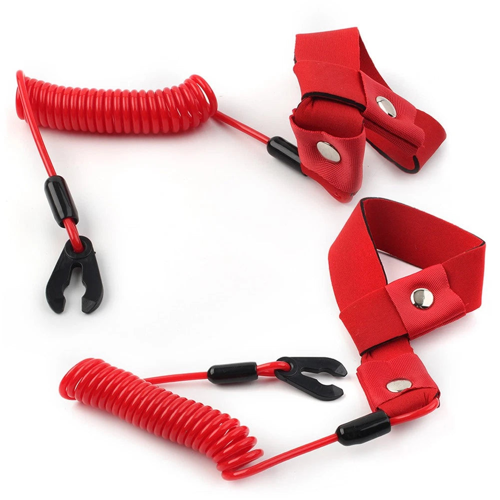 2PCS Stop Kill Key Floating Safety Wrist Lanyard For Yamaha Jet Ski Wave Runner