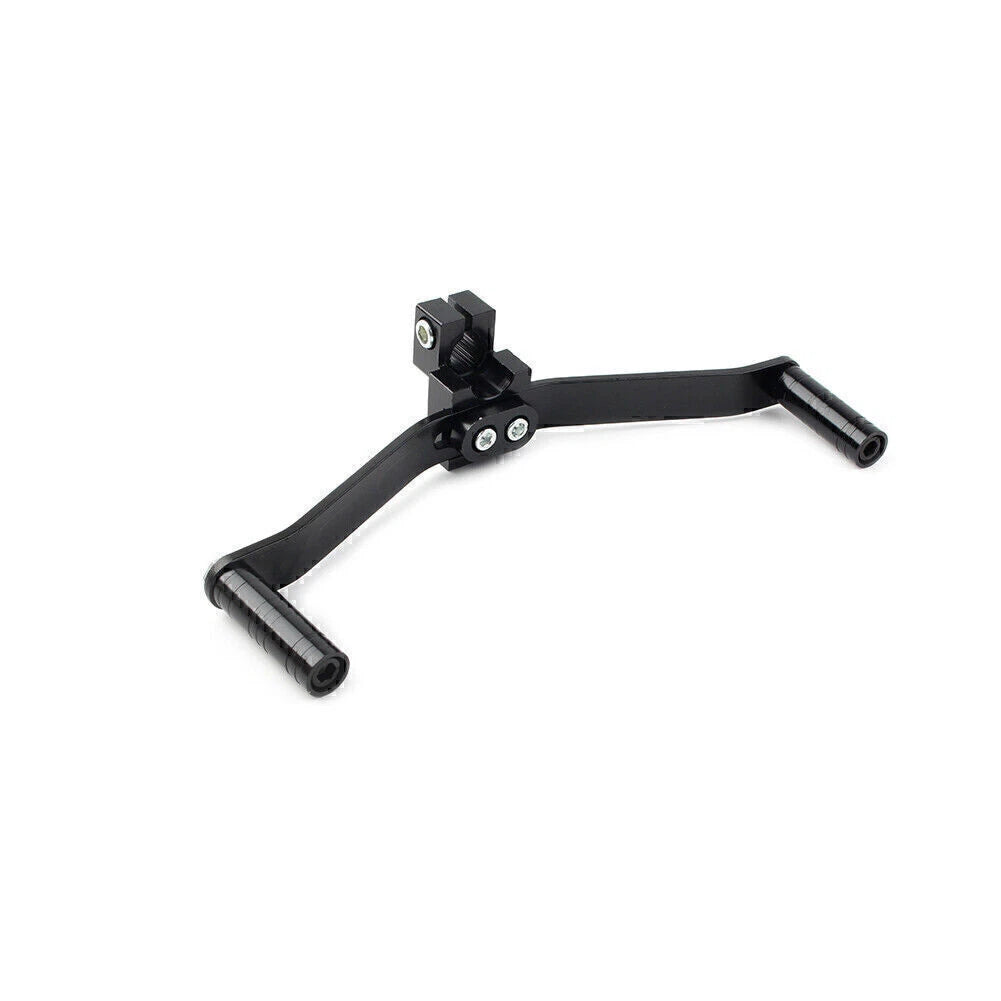 Dual Way Gear Shift Lever Footrest Pedal Shifter 21cm Black Universal Motorcycle