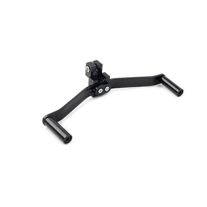 Dual Way Gear Shift Lever Footrest Pedal Shifter 21cm Black Universal Motorcycle