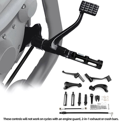 Forward Control Footpegs Lever Linkage For Harley Sportster 883 1200 48 72 14-22