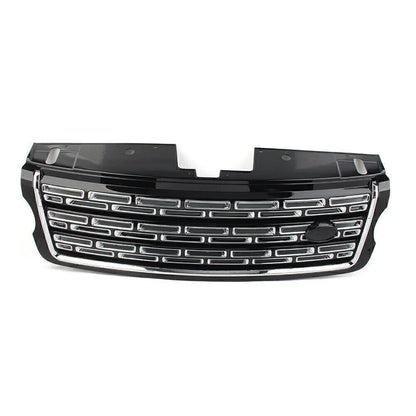 Front Bumper Upper Grille Grill Black+Black For Land Rover Range Rover 2013-2017