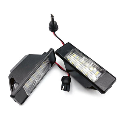 2 Pcs LED License Plate Light Assy Fits For Nissan Juke Versa X-Trail etc.
