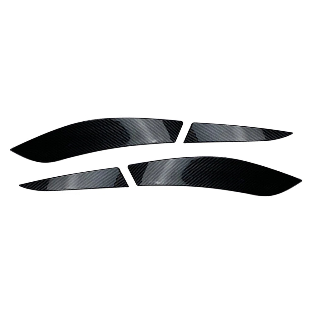 Rear Tail Light Lamp Eyelid Trim Cover Carbon Fiber For VW Golf 6 MK6 2008-2013