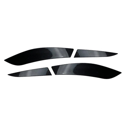 Rear Tail Light Lamp Eyelid Trim Cover Carbon Fiber For VW Golf 6 MK6 2008-2013