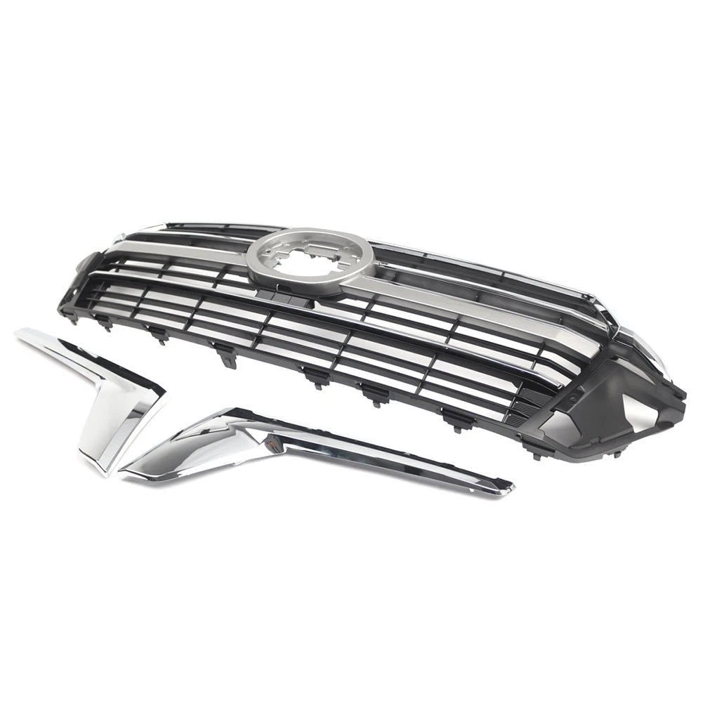 Front Bumper Center Grille Set For Toyota Land Cruiser LC200 2016-2021