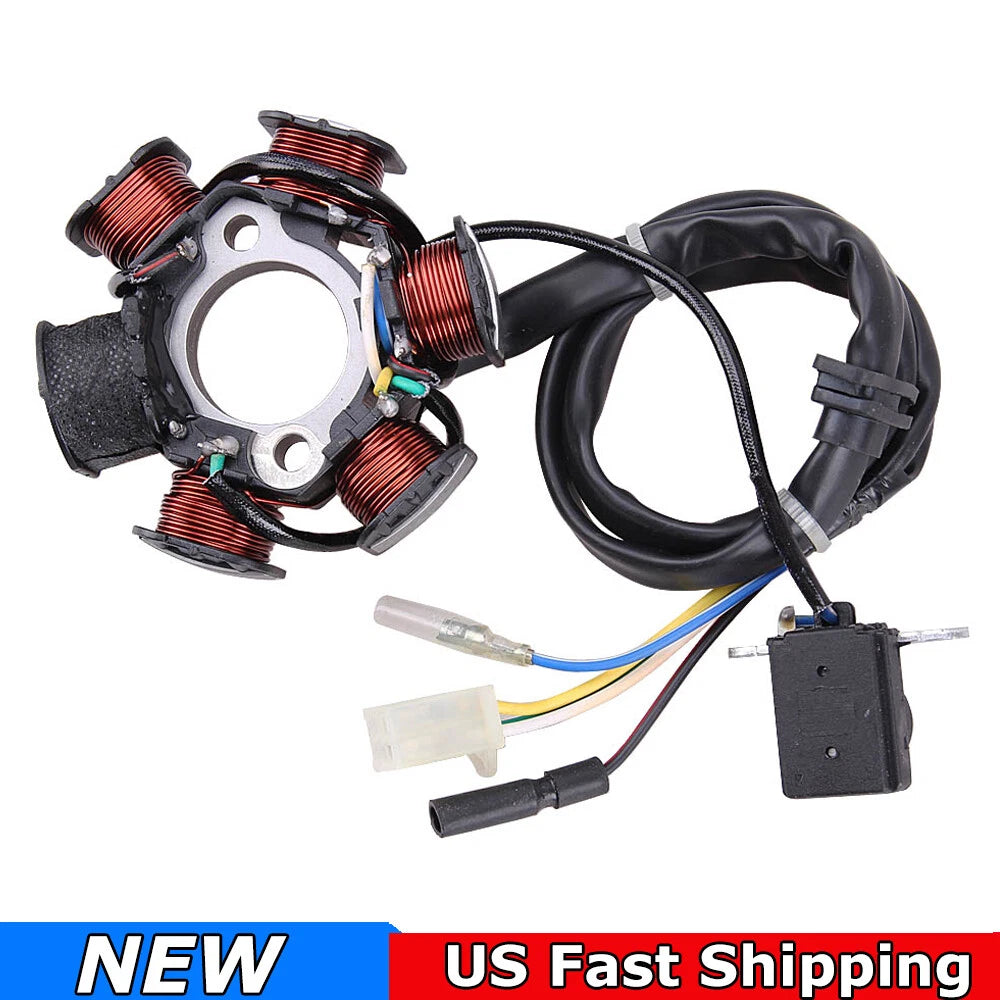 Chinese Stator Magneto 6 Coil 6 Pole GY6 50cc Scooter ATV Jonway TaoTao ROKETA