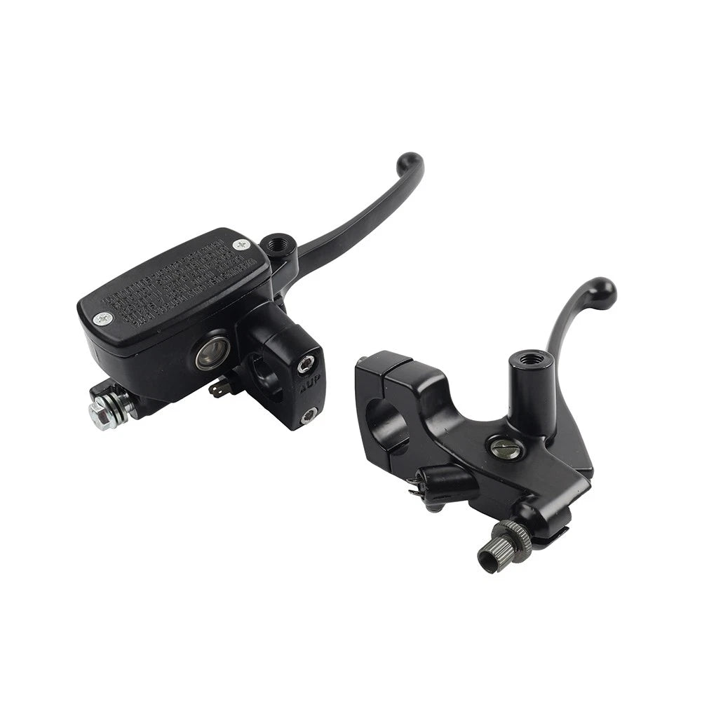 1'' 25mm Left Clutch Lever Right Hydraulic Brake Master Cylinder Lever Black