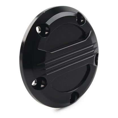Fit Harley Twin Cam 99-17 Touring Electra Glide 5 Holes Timing Point Cover Black