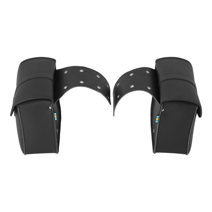 Universal Side Saddle Bags Saddlebags Luggage For Harley Yamaha Honda Suzuki US