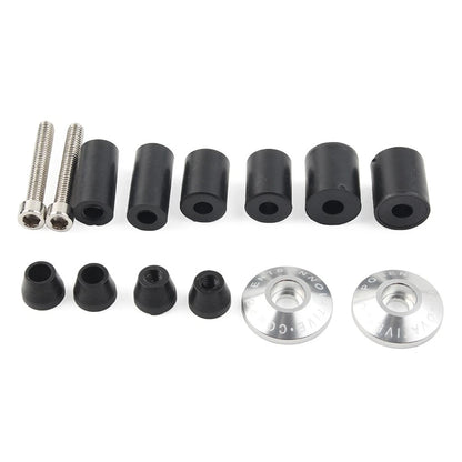 Motorcycle CNC 7/8'' Handle Bar End Cap Grips Cap Plugs Dirt bike Silver US