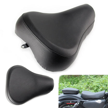 Front Smooth Wide Touring Solo Seat For Harley Sportster XL 883 1200 72 48 83-03