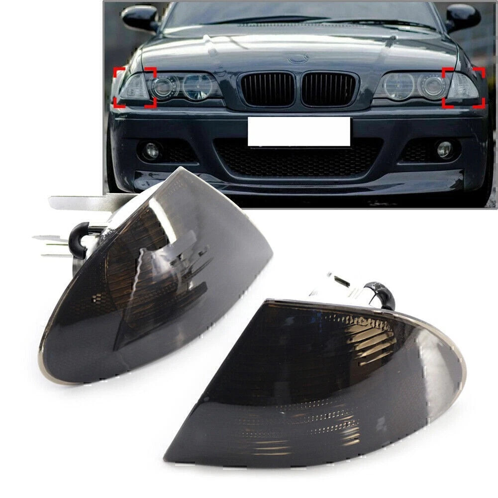 Left+Right Turn Signal Indicator Corner Lights For BMW 3 Series E46 Sedan 99-01