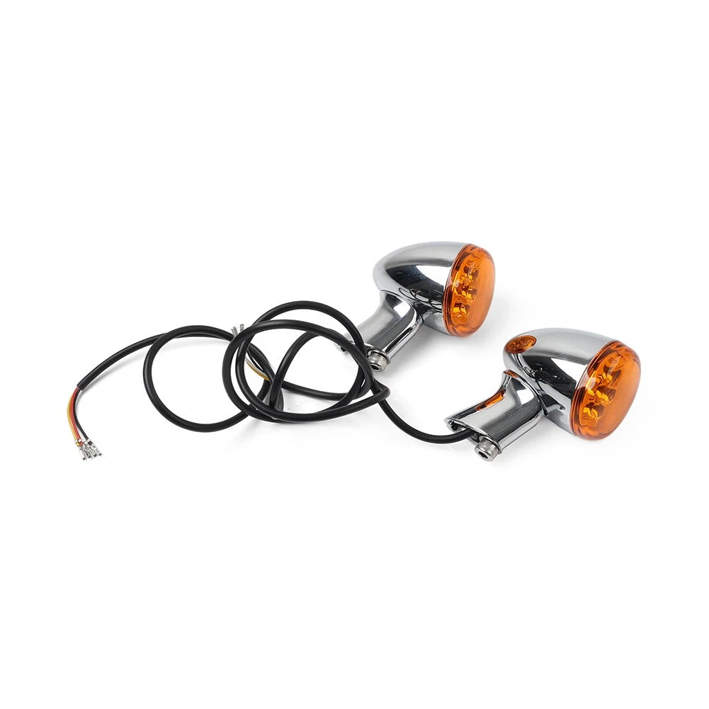 Rear Turn Signals Lights Fit For Harley Sportster XL 883 1200 1992-2023 Chrome
