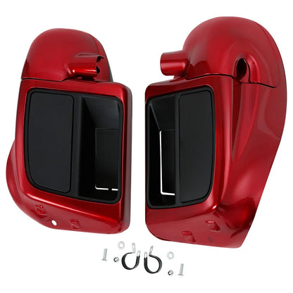Red Lower Vented Fairing & Engine Guard Bar For Harley Davidson Touring 97-08 99