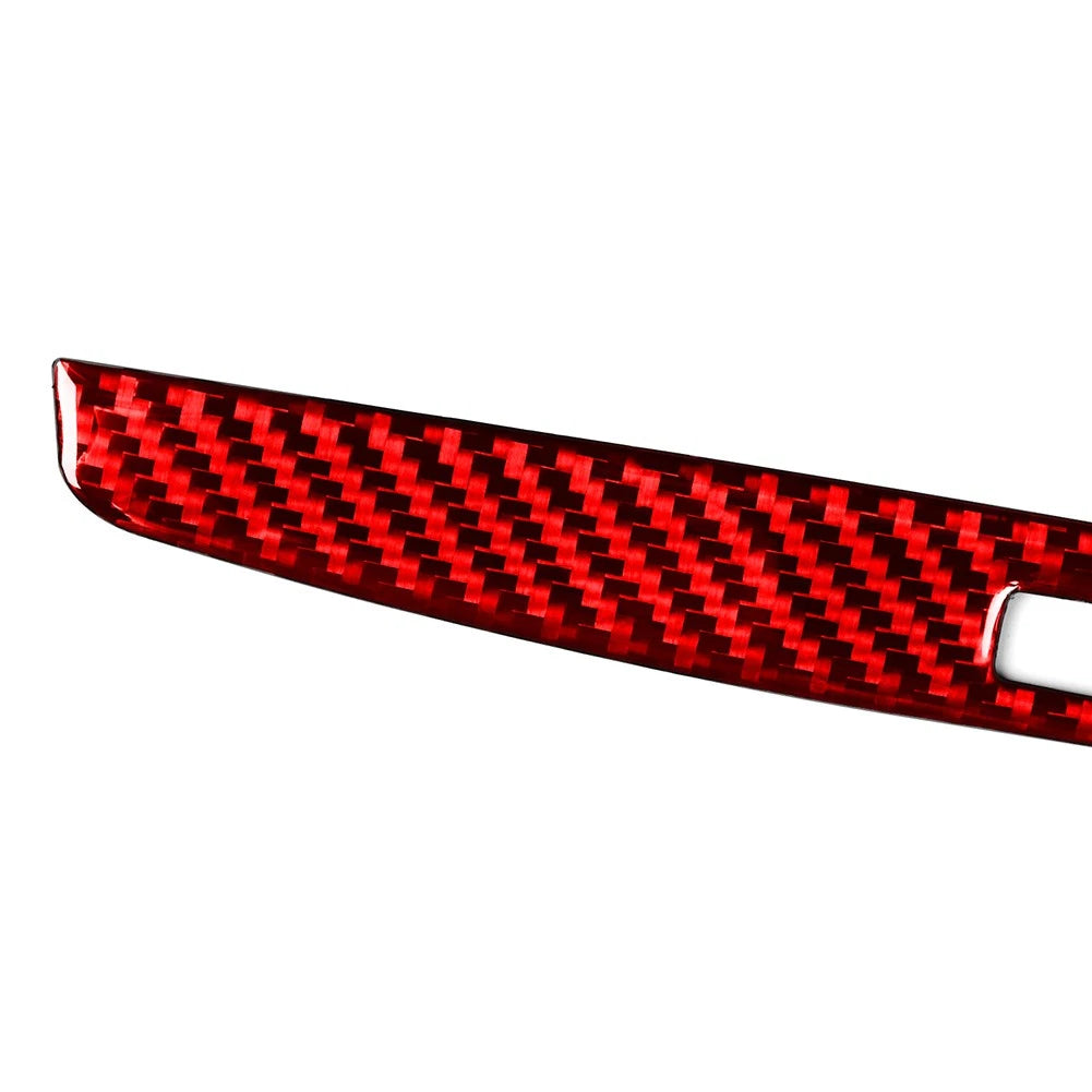 Red Carbon Fiber Interior Gear Shift Cover Trim For Honda Accord 2013-2017 US