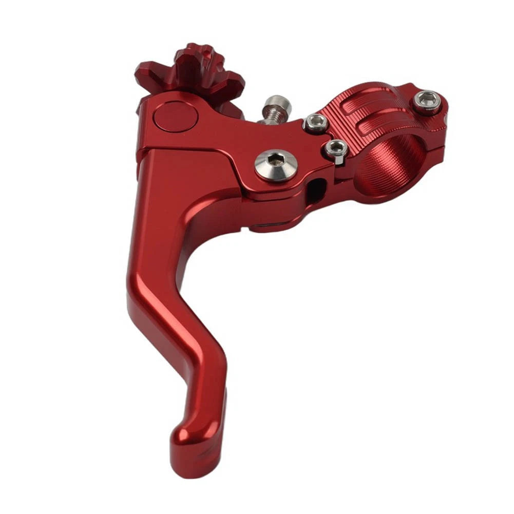 Stunt Clutch Lever Performance Cable Pull 7/8 1 Finger Universal Motorcycle Red