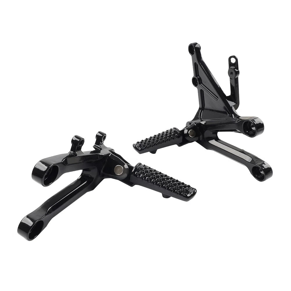 Front Driver Foot Pegs Footrest Bracket Set For Honda CBR1000RR CBR 1000RR 04-07