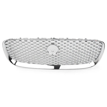 Front Upper Bumper Mesh Grille Grill Fit Jaguar XF XFR 2016 - 2020 Chrome