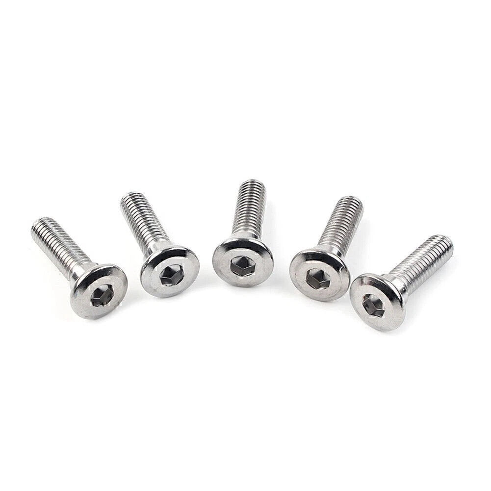5x M8x30mm x 1.25 Bolts Ti Hex Socket Disc Brake Rotor Screws Fasteners US