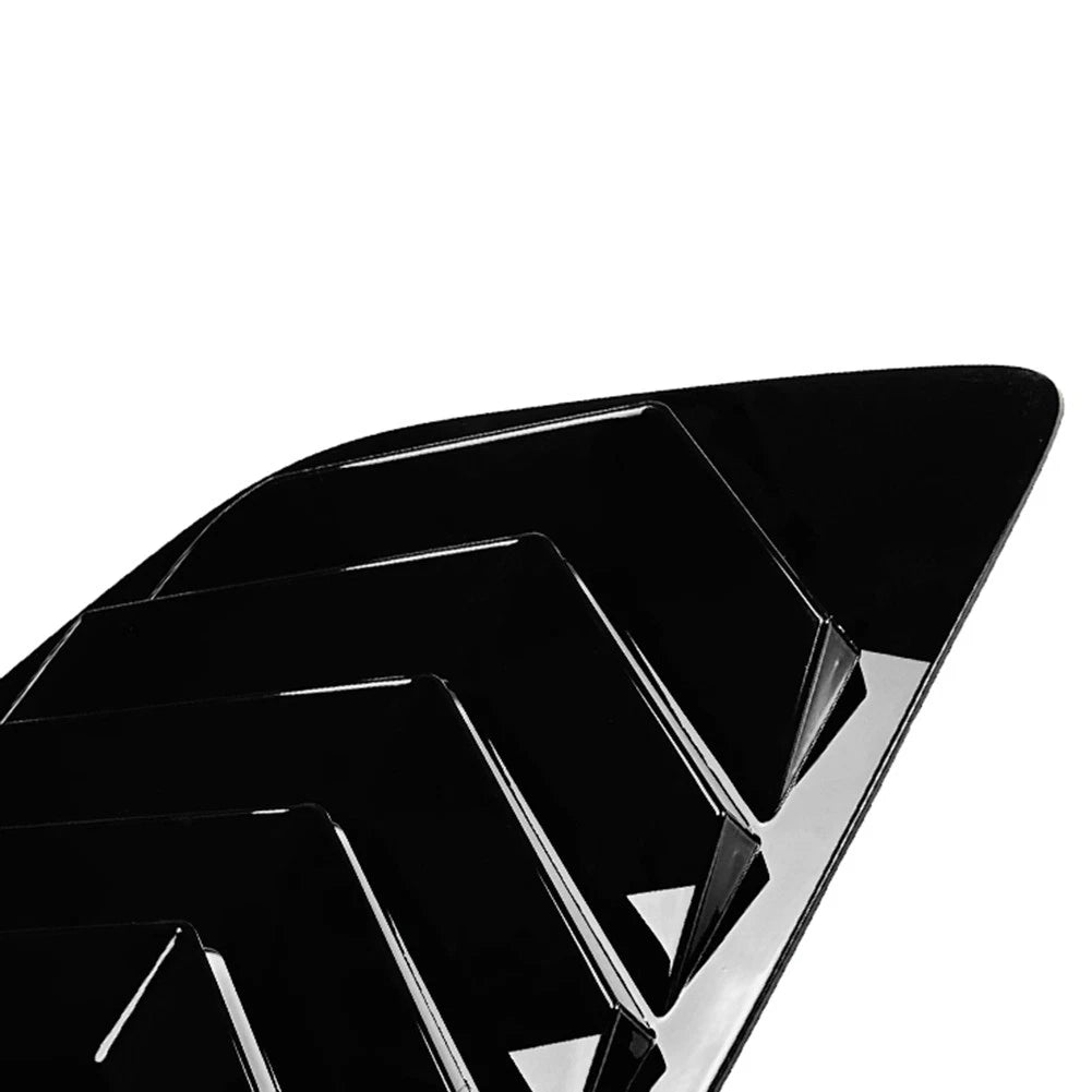 Glossy Black Rear Window Louver Shutter Cover Trim For BMW X3 IX3 G01 2018-2024