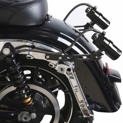 Remote Reservoir Rear Suspensions Shocks Fit For Harley Road King Glide 2014-25
