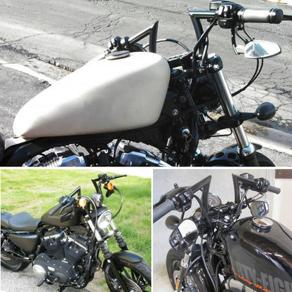 1" 25mm Drag Handlebar Z Bar 8-3/4" Rise For Honda Bobber Bike Motorcycle ATV US