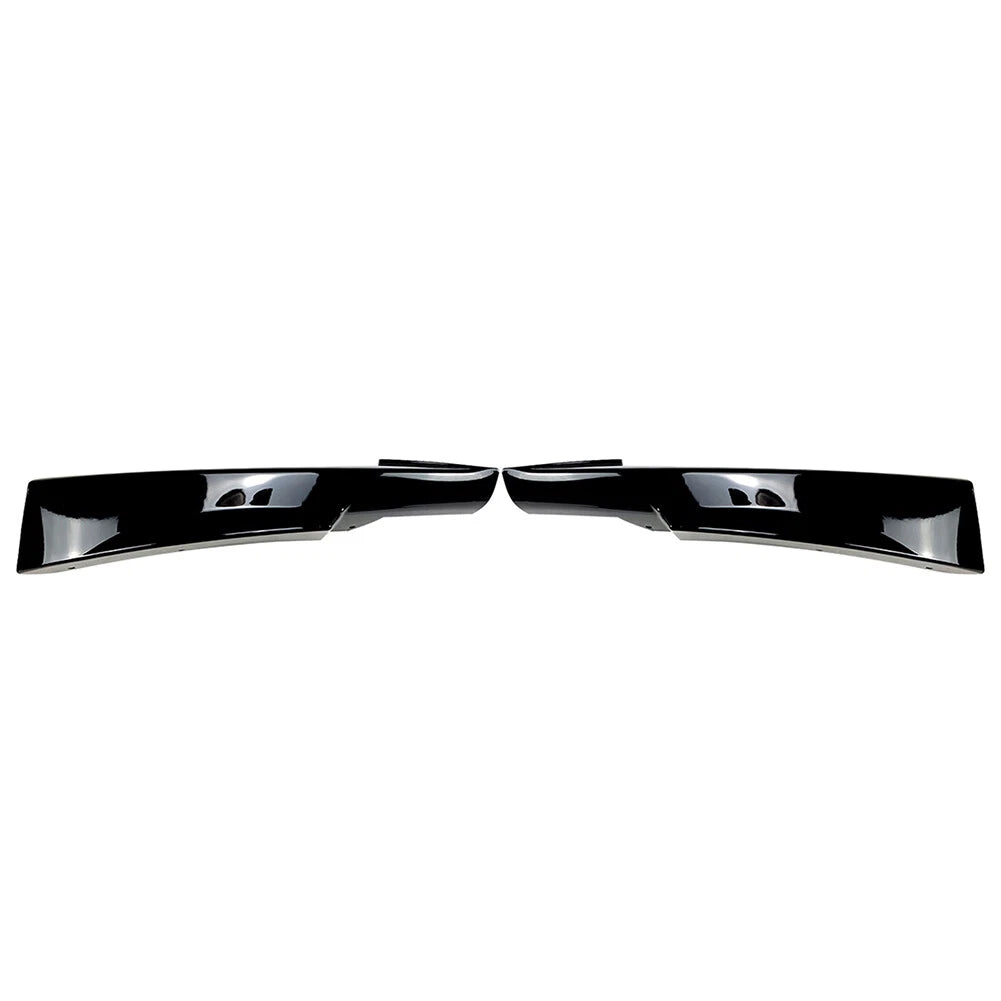 Front Bumper Lip Corner Splitters For BMW E90 E91 LCI M-Tech 2009-13 Gloss Black