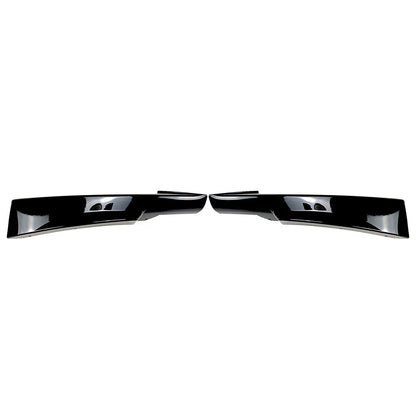 Front Bumper Lip Corner Splitters For BMW E90 E91 LCI M-Tech 2009-13 Gloss Black