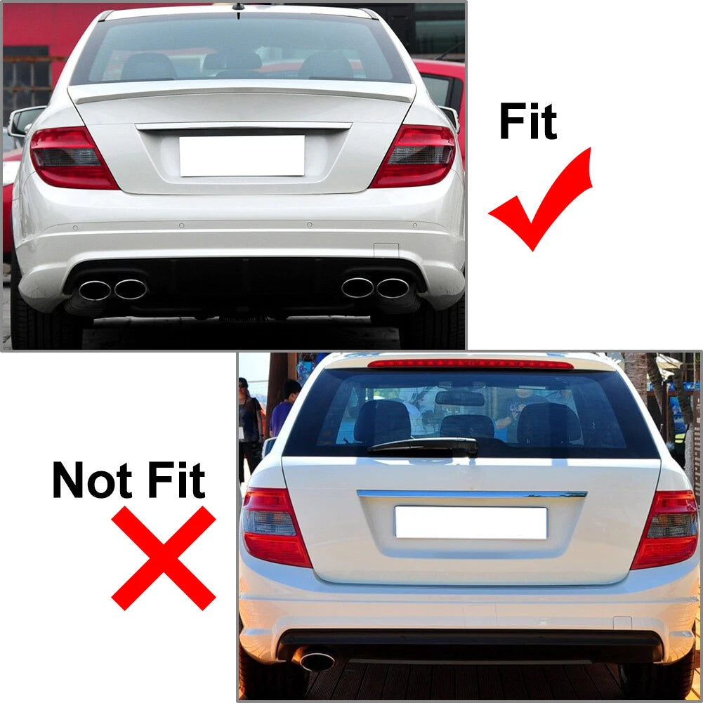 Rear Bumper Tow Hook Eye Cover Black Fit Mercedes-Benz C Class W204 2007-12