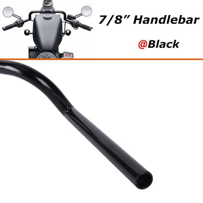 Universal 7/8" Motorcycle Drag Bar Handlebar Fit For Cruiser Chopper Cafe Racer
